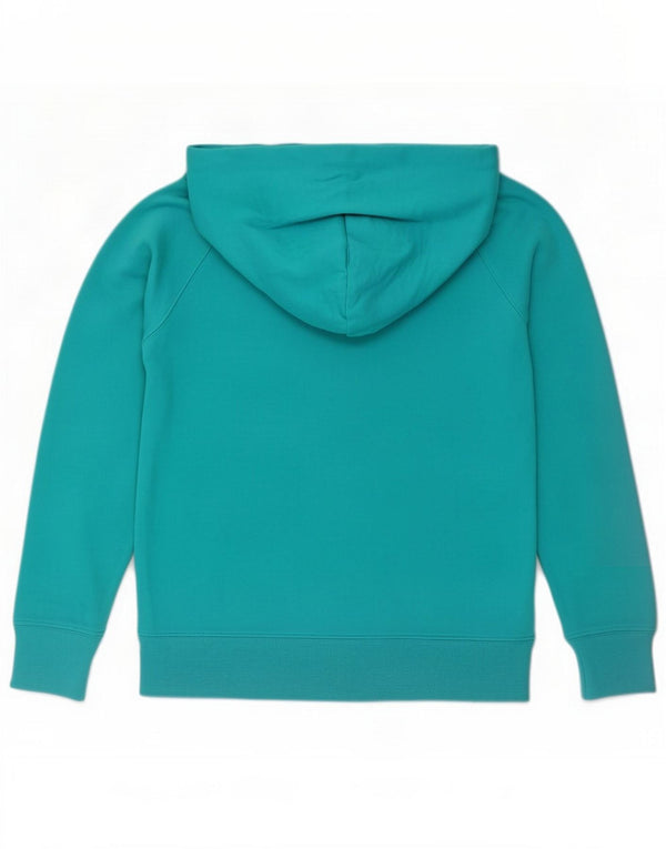 Gap Womens Graphic Zip Hoodie Sweater UK 12 Mittelblaue Baumwolle