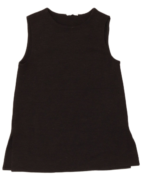 Zara Damen Weste Top UK 10 Small Schwarz