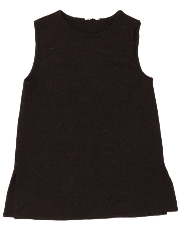 Zara Damen Weste Top UK 10 Small Schwarz