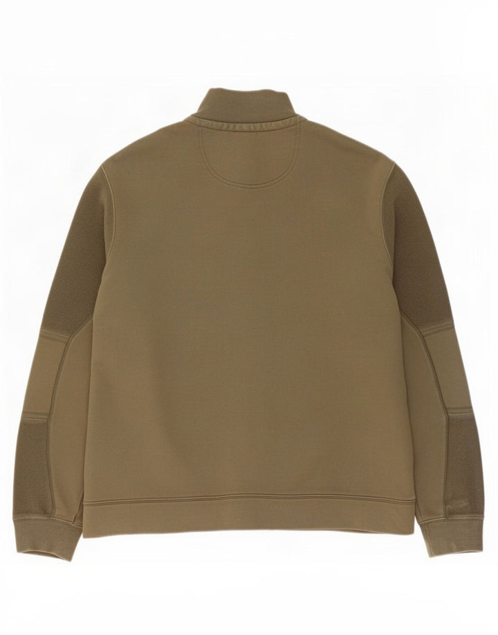Fat Face Herren-Trainingsanzug-Oberteil, Jacke, XL, Khaki, Baumwolle