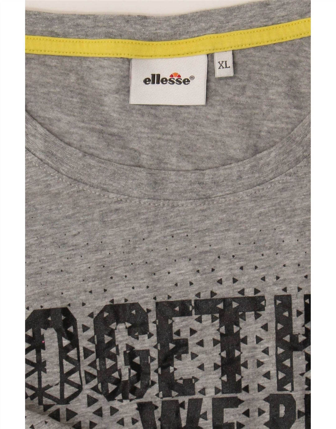 Ellesse Damen Grafik T-Shirt Top UK 18 XL Grau