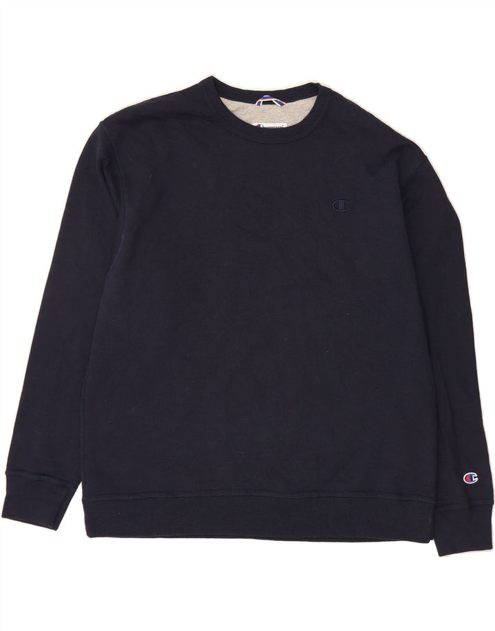 CHAMPION Mens Sweatshirt Jumper XL Navy Blue Cotton Vintage Champion and Second-Hand Champion from Messina Hembry 