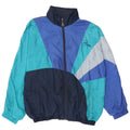 Killtec Herren-Trainingsanzug-Top-Jacke, UK 46 2XL, blaues Colourblock-Polyamid
