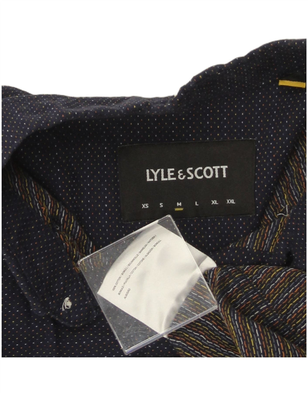LYLE & SCOTT Herrenhemd aus Baumwolle in mittlerer Marineblau-Optik