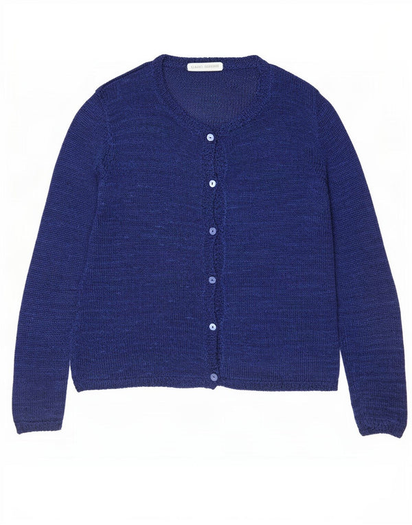 Claudio Ferretti Damen-Cardigan-Pullover UK 12 Mittelblau meliert