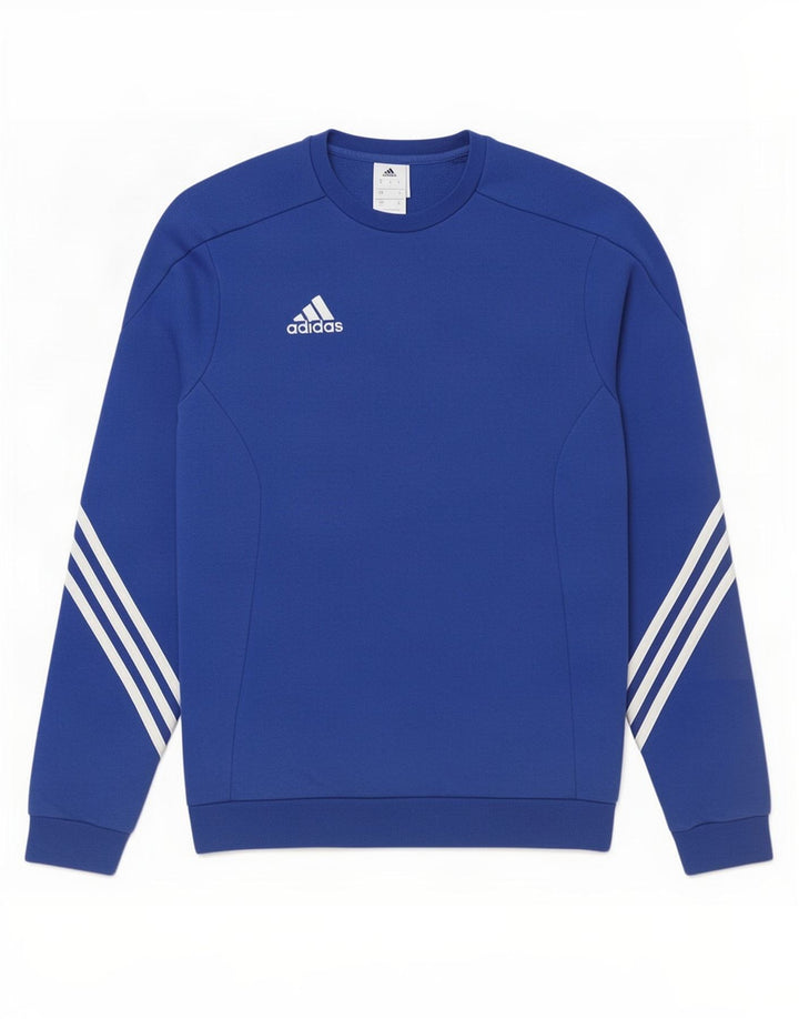Adidas Herren Sweatshirt Pullover Small Blau Baumwolle