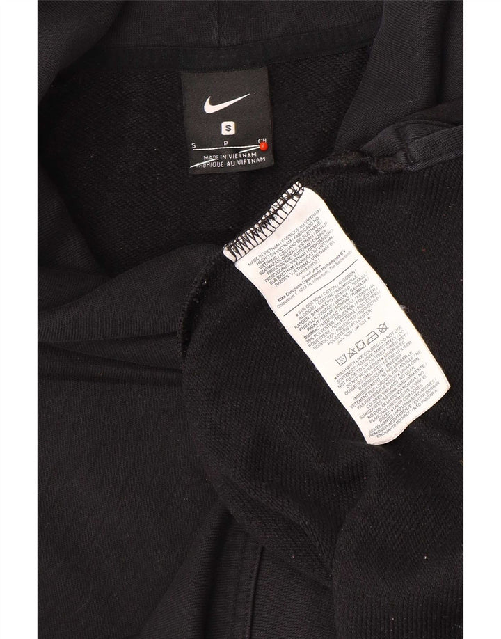 Nike Womens Graphic Oversized Sweatshirt Pullover UK 10 Small Schwarz Baumwolle