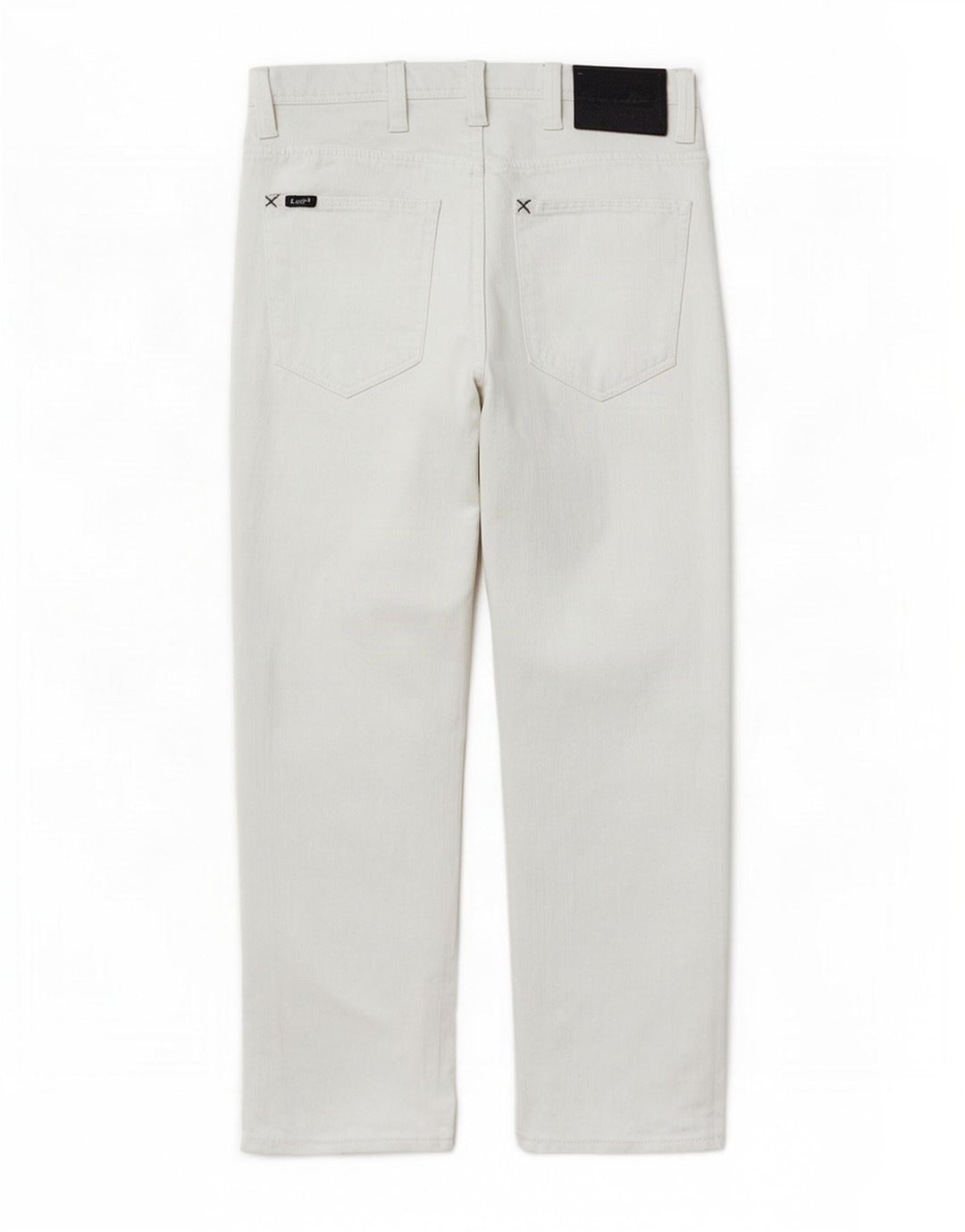 Lee Damen Zed Straight Jeans W31 L30 Weiße Baumwolle