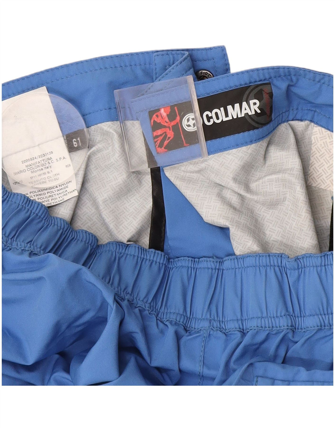 Colmar Herren gerade wasserdichte Hose W36 L31 Blau Polyamid
