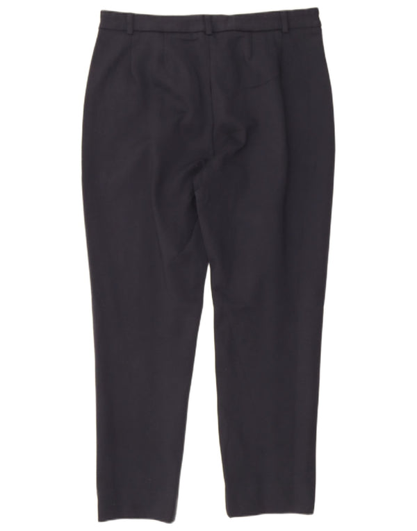 Marks & Spencer Damen Crop-Anzughose UK 12 M W30 L24 Marineblau