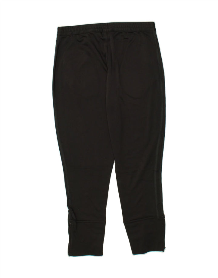 ADIDAS Womens Capri Tracksuit Trousers Joggers UK 12 Medium Black Vintage Adidas and Second-Hand Adidas from Messina Hembry 