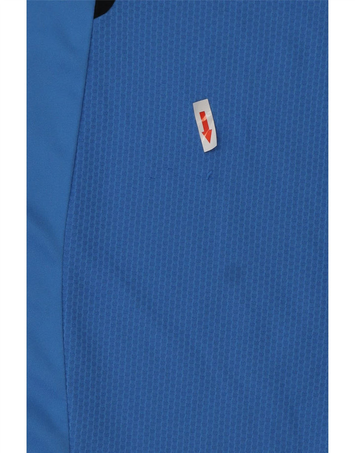 Adidas Herren Climacool T-Shirt Top, großes blaues Farbblock-Polyester