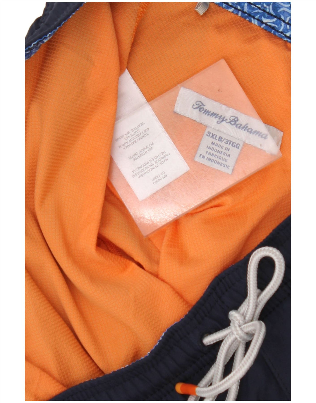 TOMMY BAHAMA Herren Badeshorts 3XL Marineblau Polyester