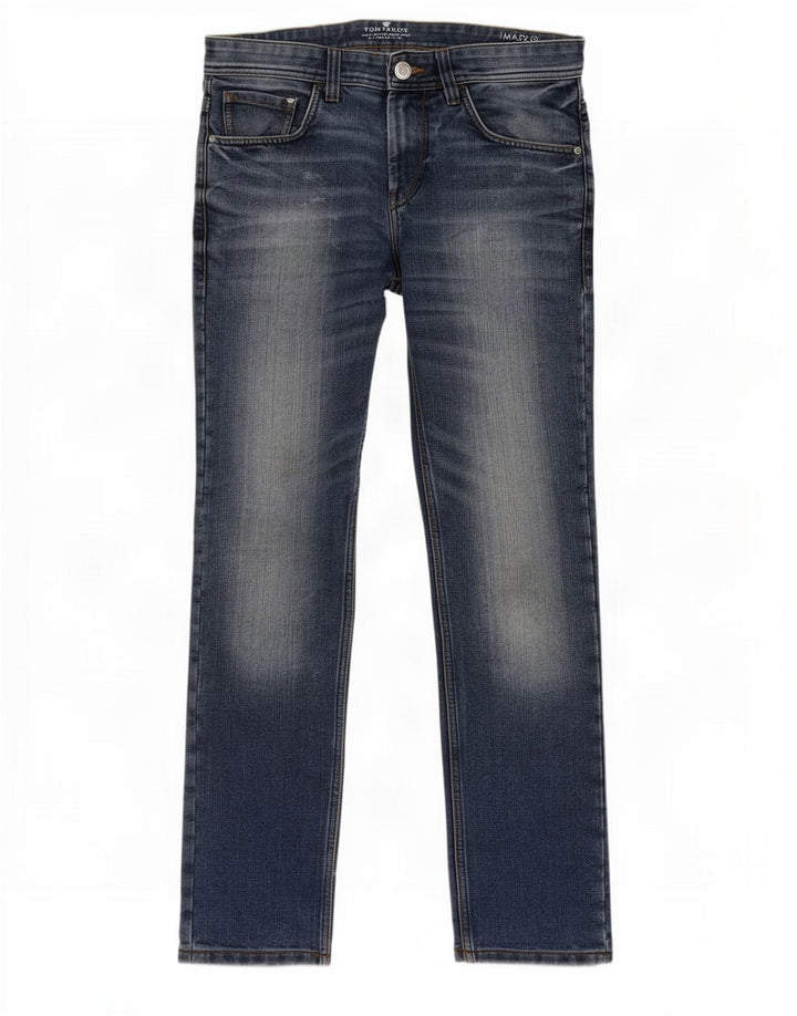 Tom Tailor Herren Straight Jeans W30 L29 Marineblau Baumwolle
