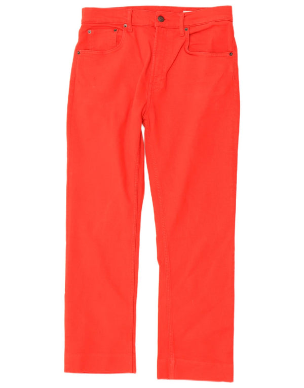 Zara Damen Straight Jeans EU 40 Medium W30 L27 Rote Baumwolle