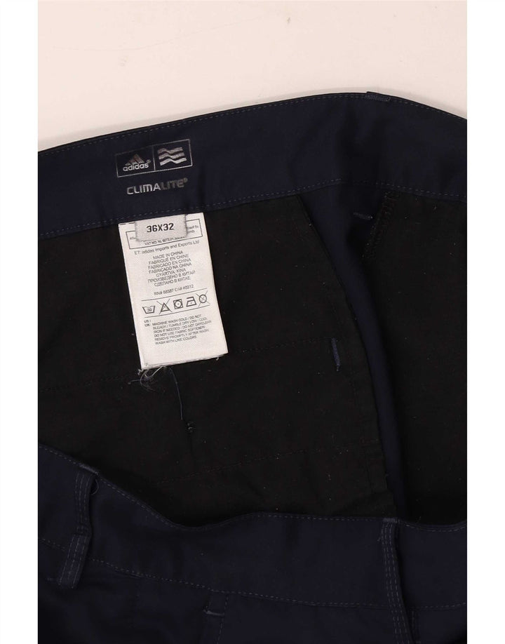Adidas Herren Climalite Chino Hose W36 L29 Marineblau Polyester