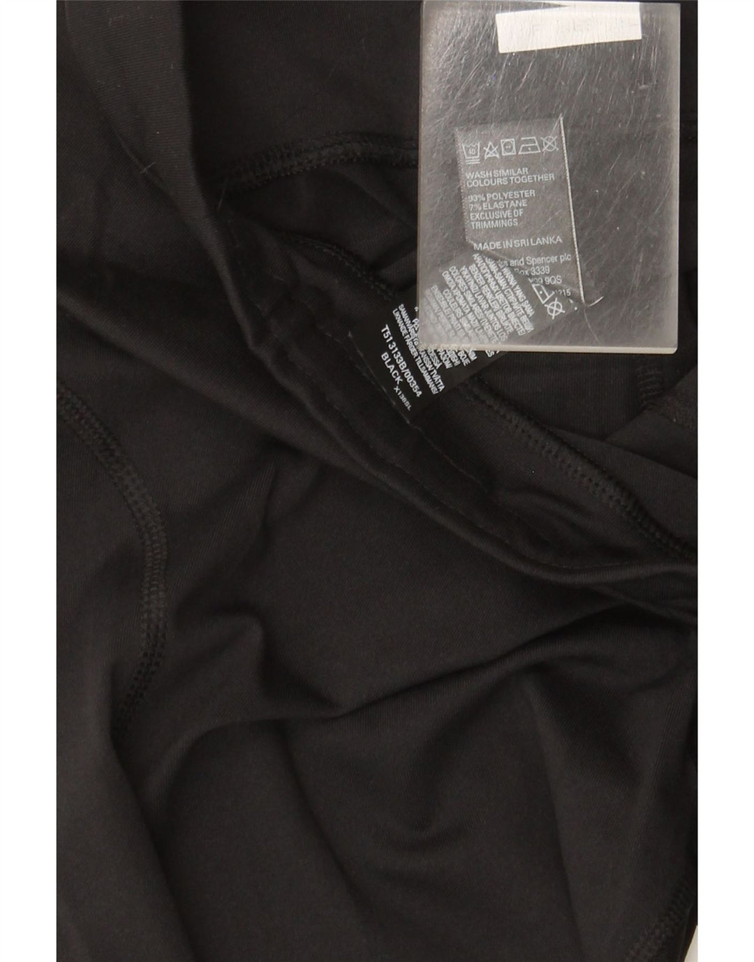 Marks & Spencer Damen Leggings UK 12 Medium Schwarz Polyester