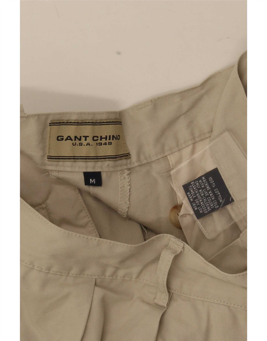 Gant Herren Pegged Chino Shorts Medium W32 Beige Baumwolle