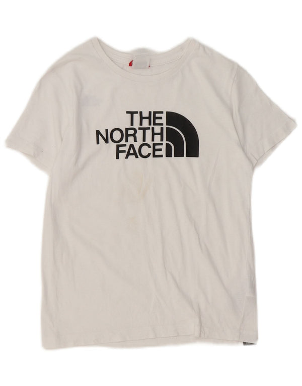 The North Face Jungen-T-Shirt mit Grafik, 11–12 Jahre, Größe L, weiße Baumwolle