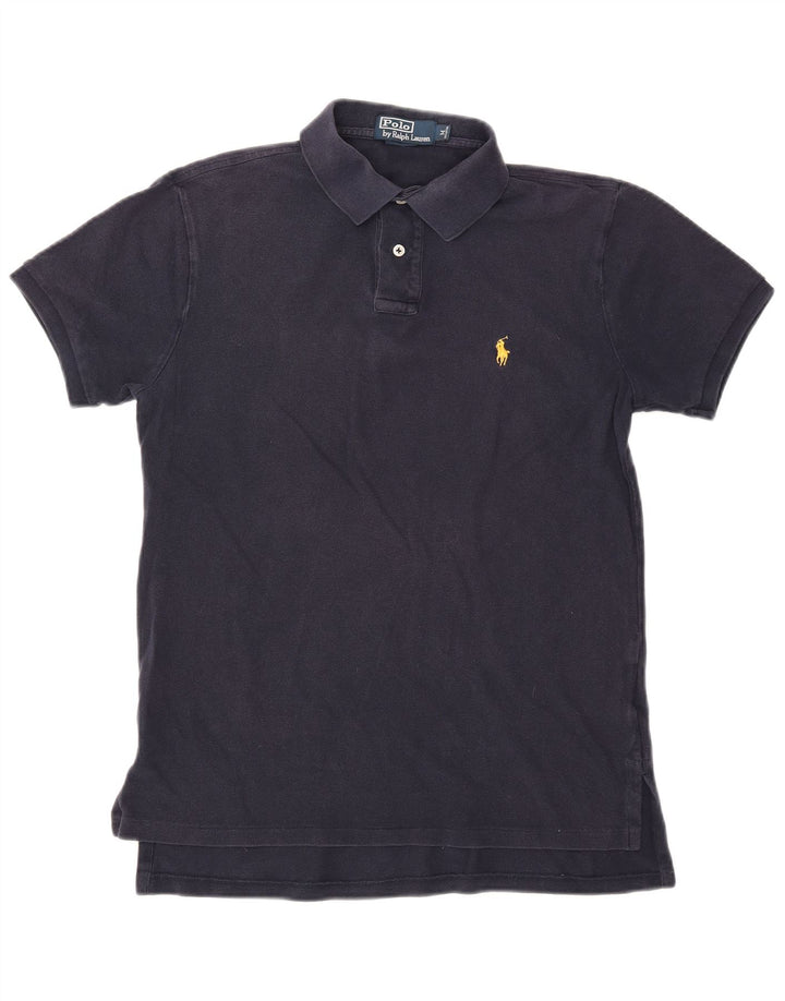 POLO RALPH LAUREN Herren-Poloshirt, mittelmarineblaue Baumwolle