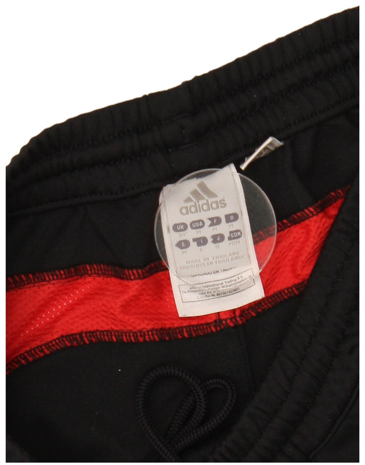 Adidas Herren Capri-Trainingshose, groß, schwarzes Farbblock-Polyester