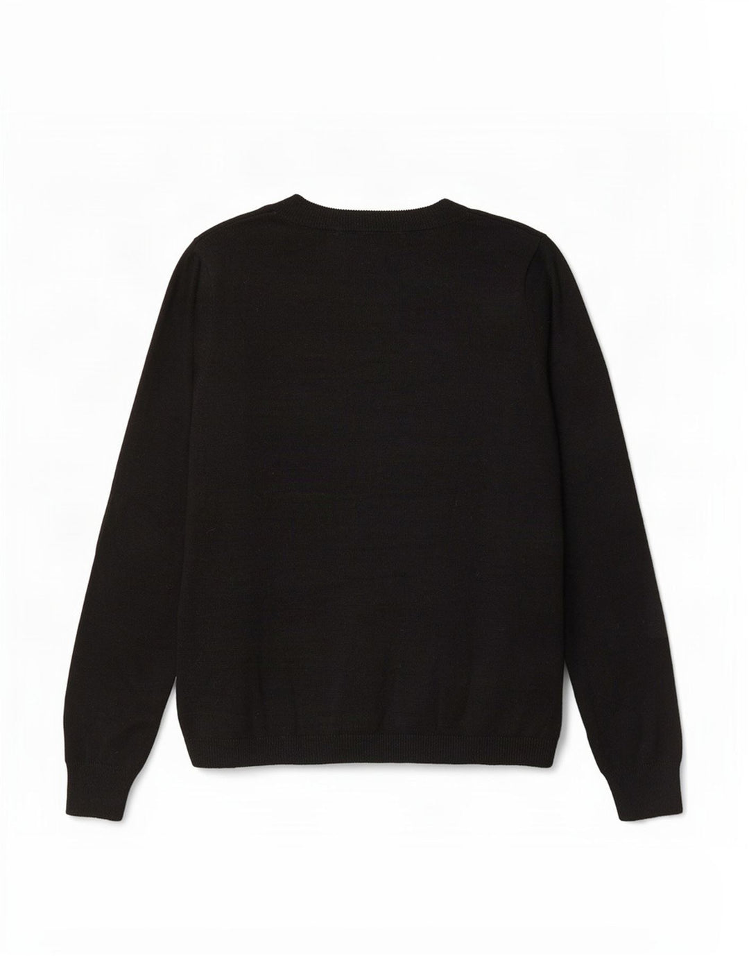 Marks & Spencer Damen-Pullover mit grafischem U-Boot-Ausschnitt, Gr. 12, mittelschwarz