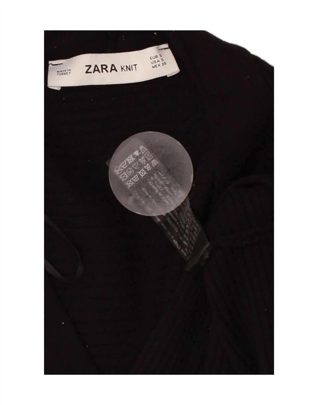 ZARA Womens Oversized Cardigan Sweater UK 10 Small Black Viscose Vintage Zara and Second-Hand Zara from Messina Hembry 