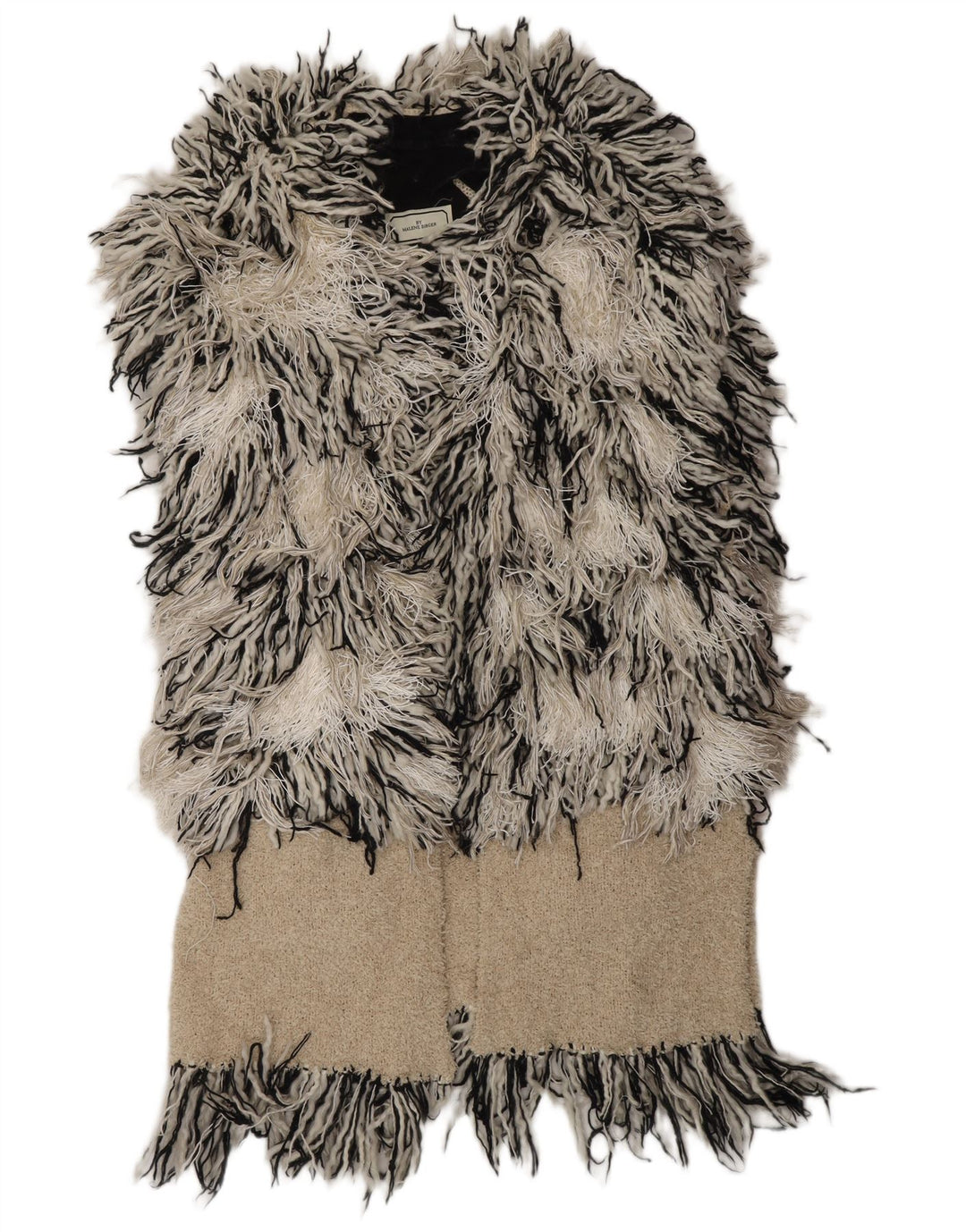 MALENE BIRGER Damen Strickjacke Pullover UK 10 Small Off White Bohemian