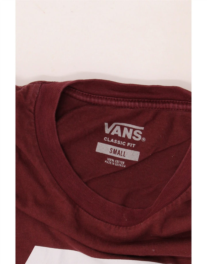 Vans Herren-T-Shirt mit klassischer Passform, Grafik, Größe S, Kastanienbraun, Baumwolle