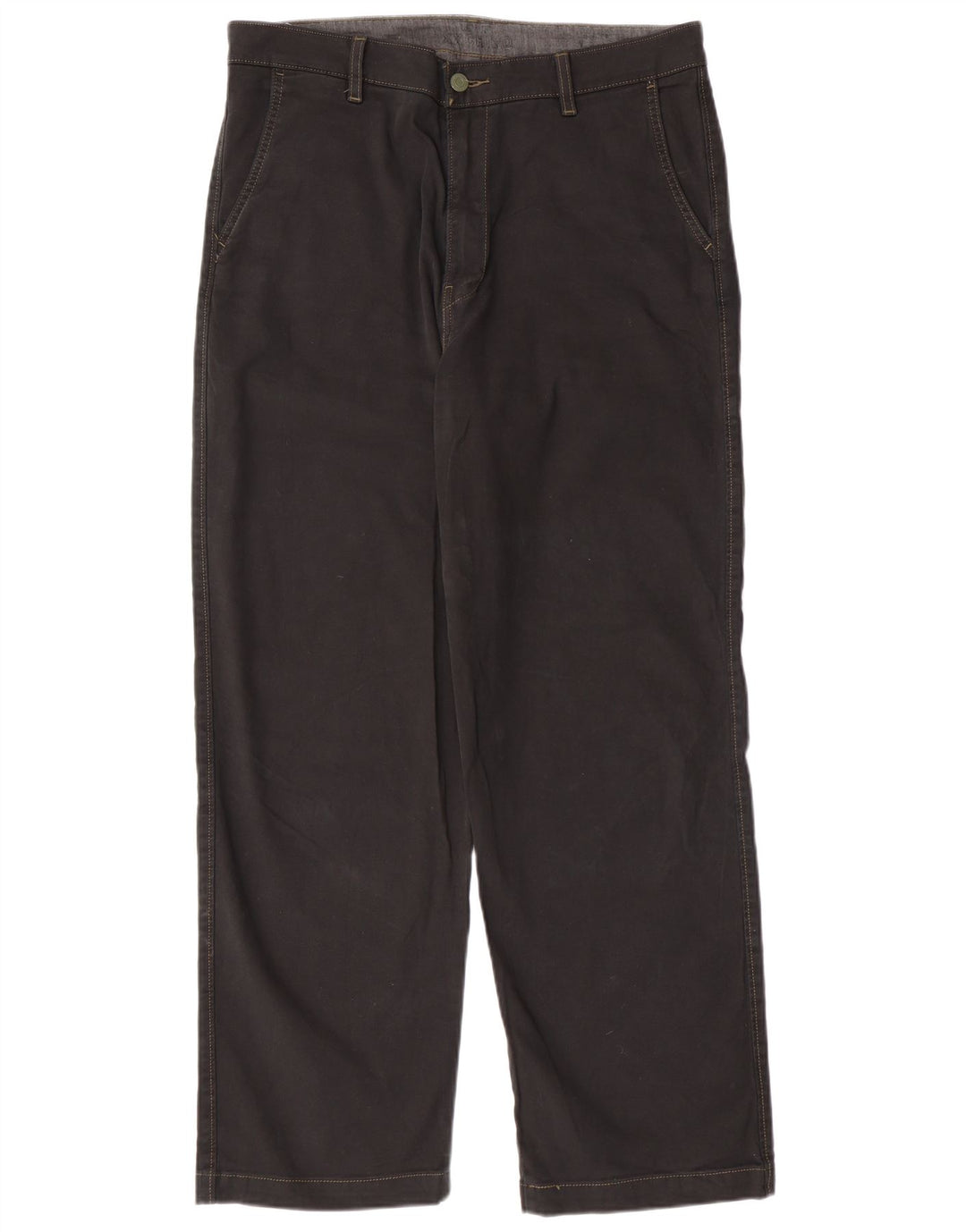 LEVI'S Herren 540 Straight Chino Hose W33 L29 Schwarze Baumwolle