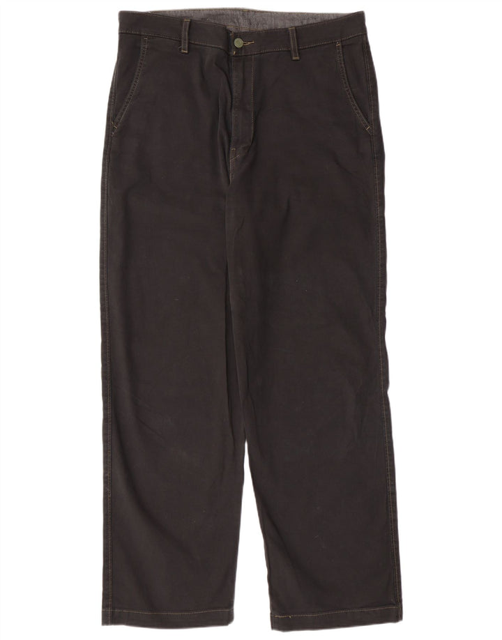 LEVI'S Herren 540 Straight Chino Hose W33 L29 Schwarze Baumwolle