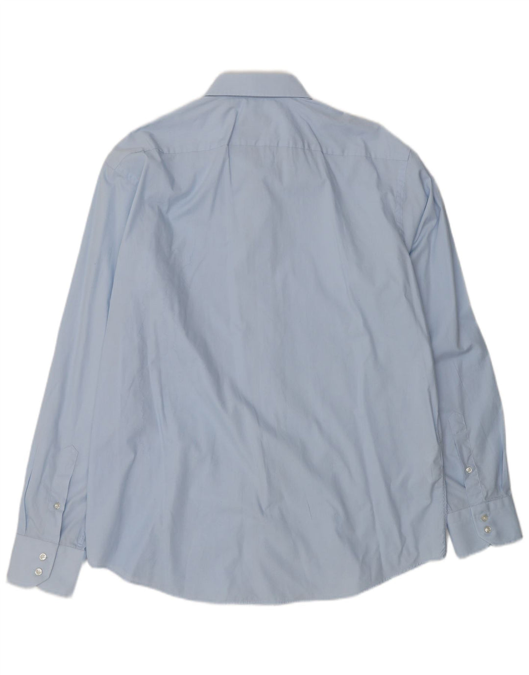 HUGO BOSS Herren-Hemd in normaler Passform, Größe 44 17 1/2 XL, blaue Baumwolle