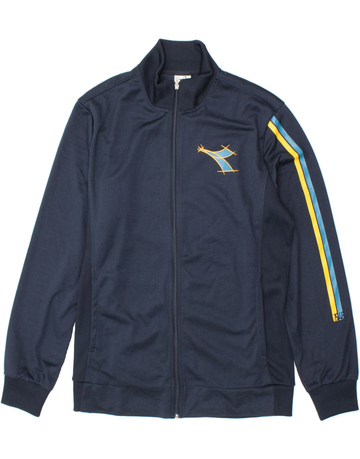 DIADORA Womens Tracksuit Top Jacket UK 20 2XL Navy Blue Polyester Vintage Diadora and Second-Hand Diadora from Messina Hembry 