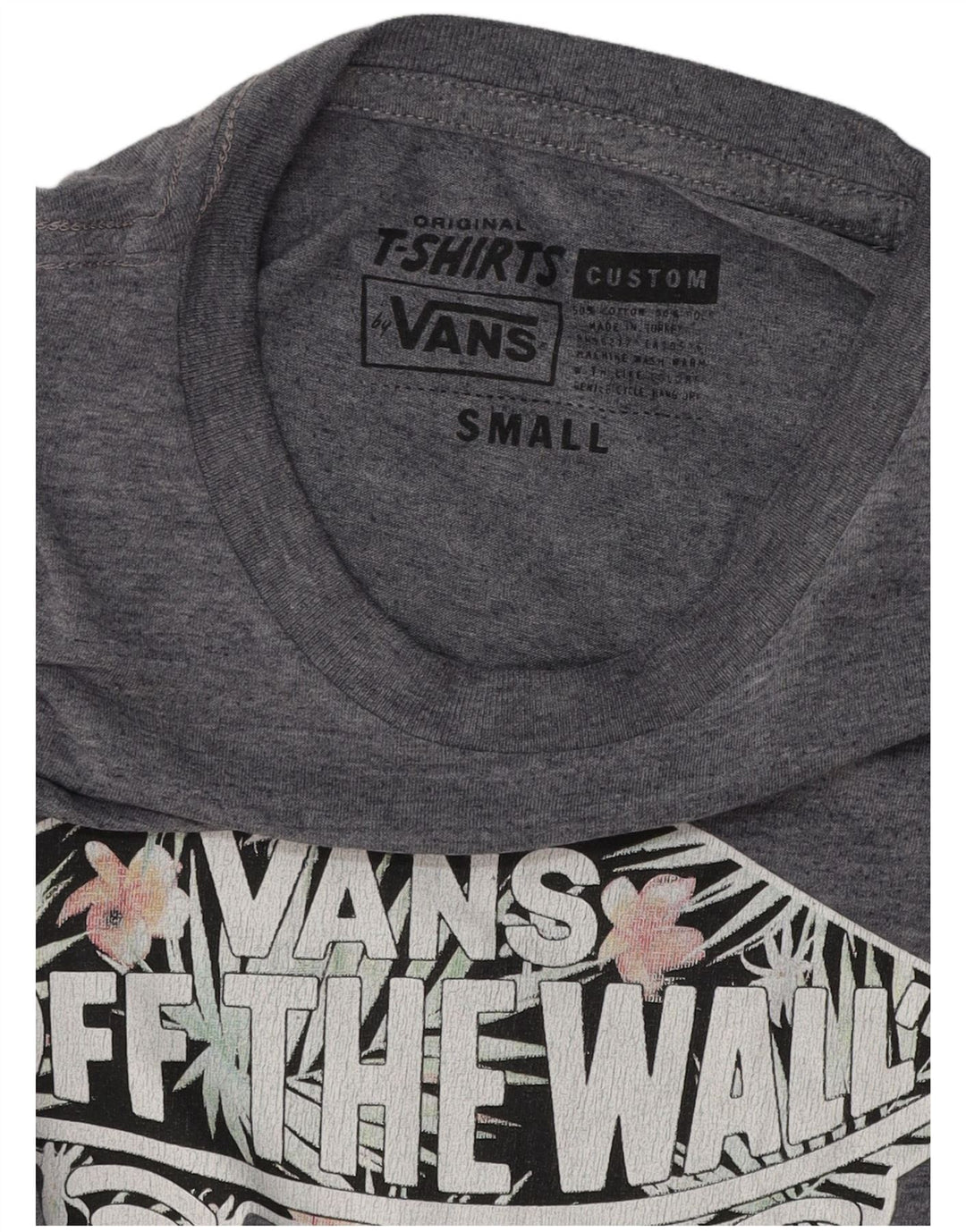VANS Herren-T-Shirt mit individueller Passform, Grafik, Größe S, Marineblau, Baumwolle
