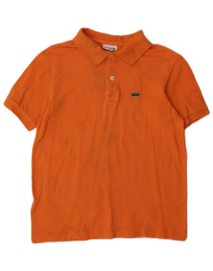 Lacoste Jungen-Poloshirt, 13–14 Jahre, orange Baumwolle