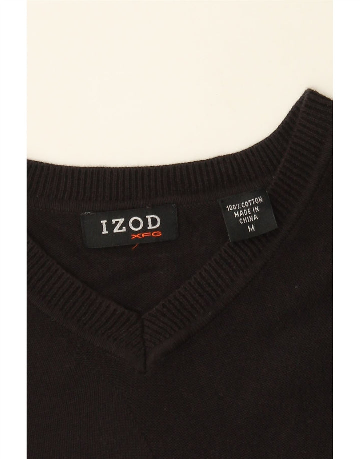 IZOD Mens Vest Tank Top Medium Black Cotton Vintage Izod and Second-Hand Izod from Messina Hembry 