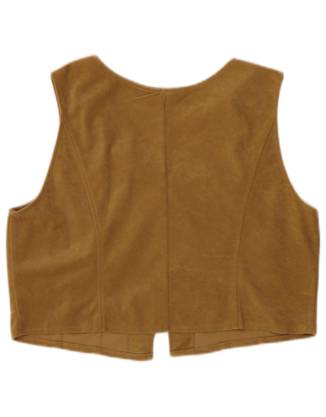 WOODPECKER Damen Veloursweste UK 16 Large Beige Polyester