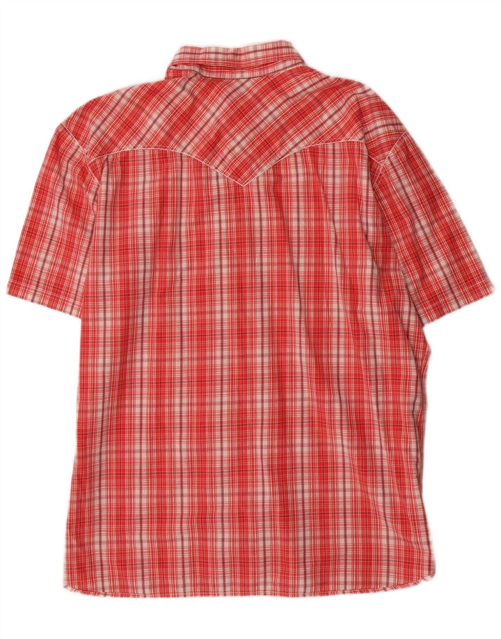 Levi's Herren Denizen Kurzarmhemd 2XL rot kariert Baumwolle