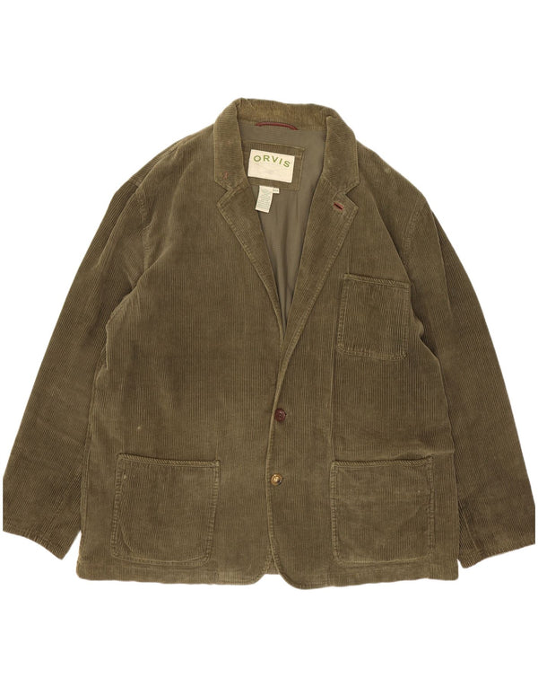 Orvis Herren-Blazer aus Cord mit 2 Knöpfen, EU 46, 3XL, grüne Baumwolle