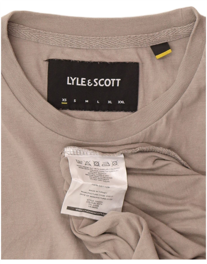 Lyle & Scott Herren T-Shirt Top XS Grau Baumwolle