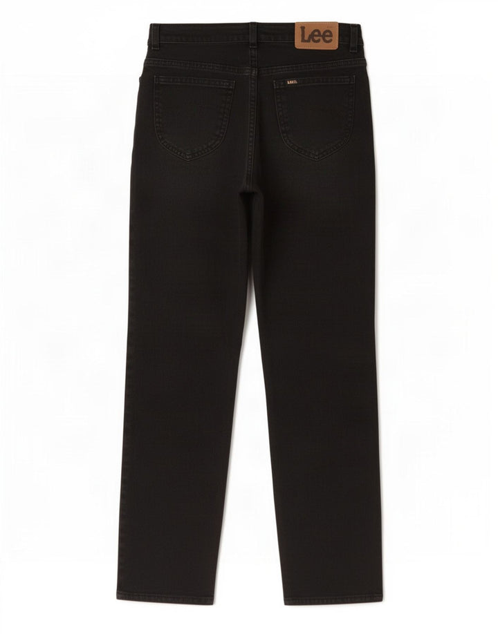 Lee Herren Straight Jeans W20 L29 Schwarz
