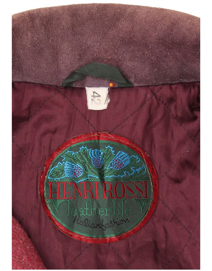 Henri Rossi Damen Windjacke EU 42 Großes mehrfarbiges Leder