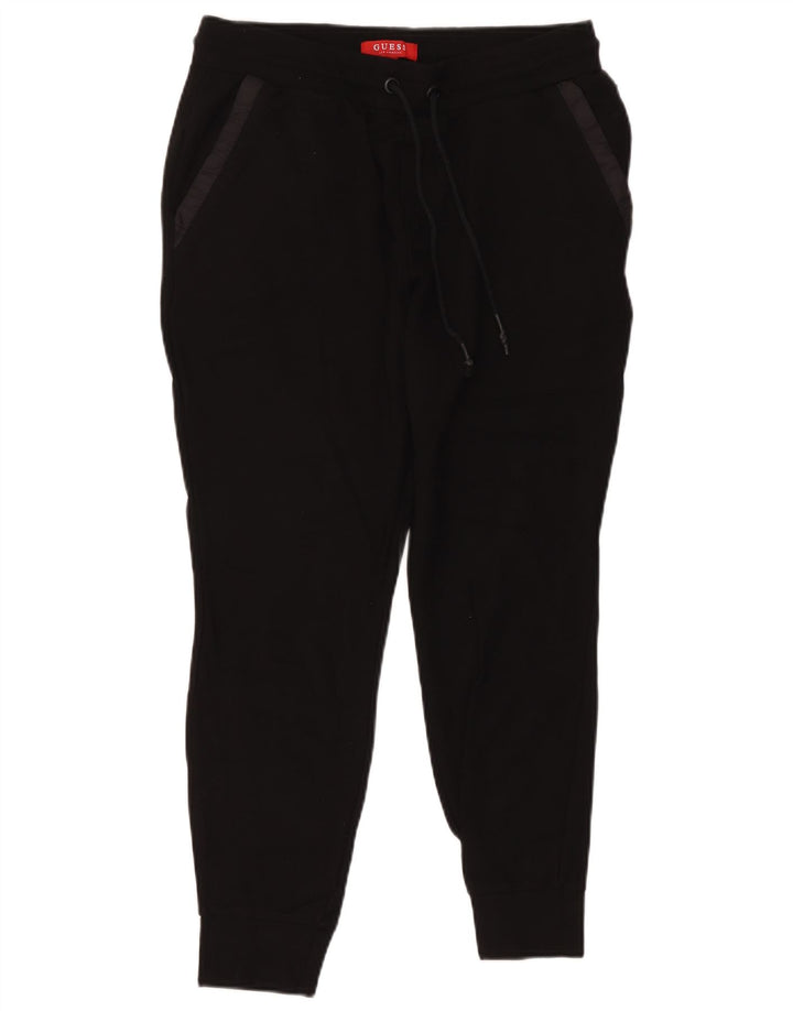 Guess Herren-Trainingshose, Jogginghose, Größe S, schwarze Viskose