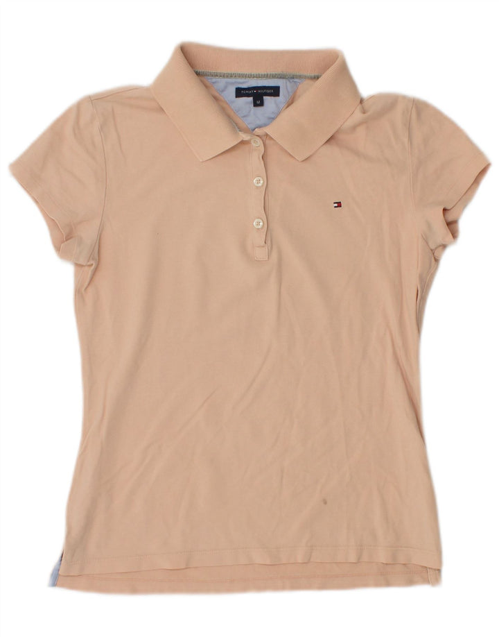 Tommy Hilfiger Damen Poloshirt UK 12 Mittelorange