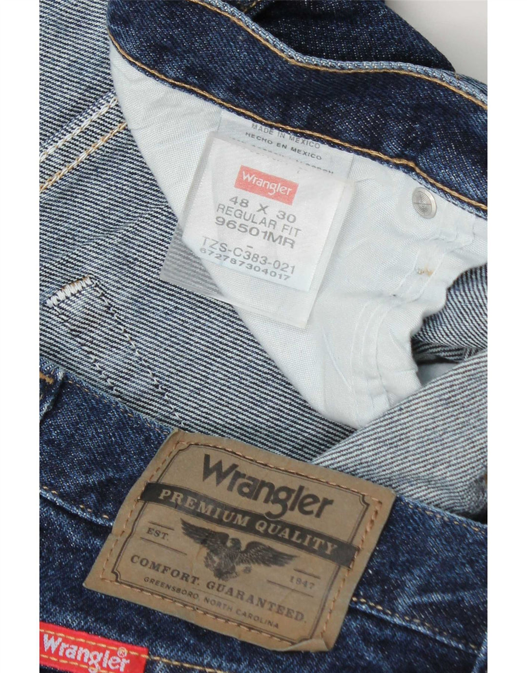 Wrangler Herren-Jeans mit normaler Passform, gerade Passform, W48, L30, Blau, Baumwolle