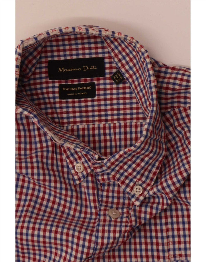 Massimo Dutti Herrenhemd XL Mehrfarbig Gingham