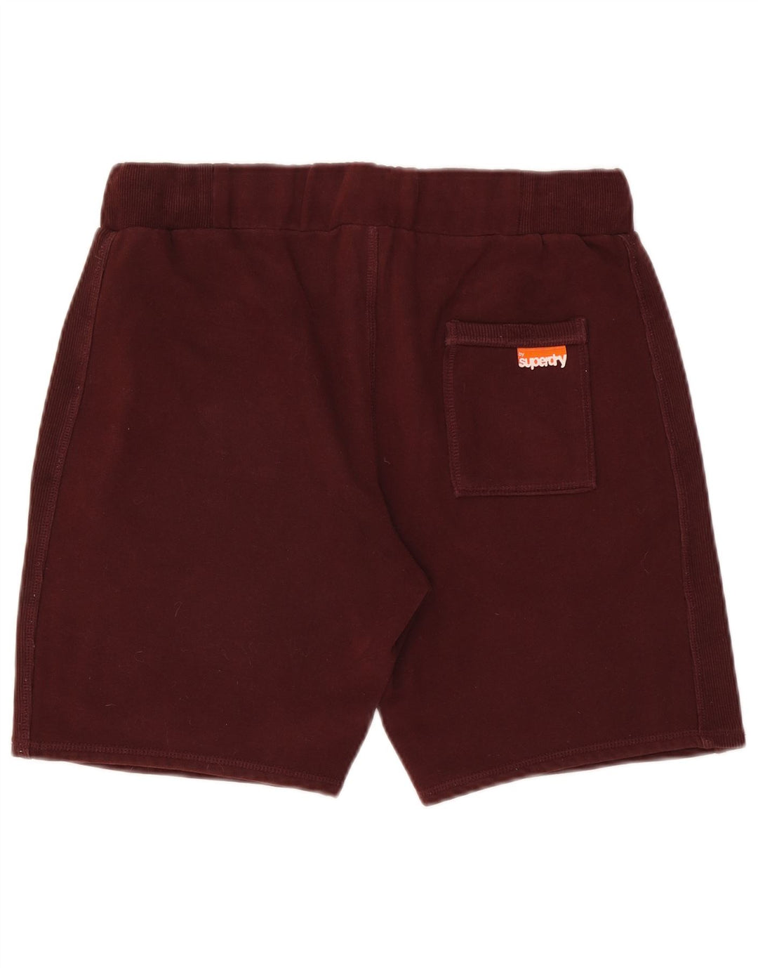 Superdry Herren-Sportshorts aus mittlerer burgunderroter Baumwolle