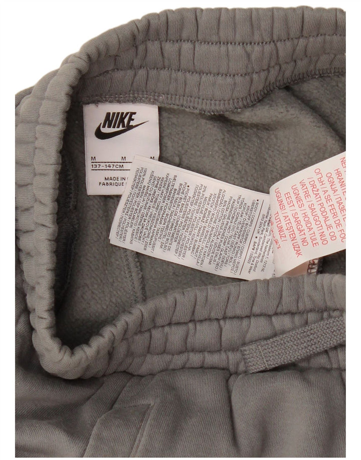 NIKE Sportshorts für Jungen, 10–11 Jahre, mittelgraue Baumwolle