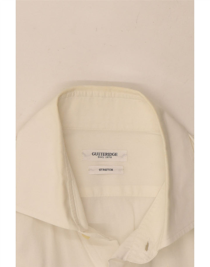 GUTTERIDGE Mens Shirt Size 41 16 Large White