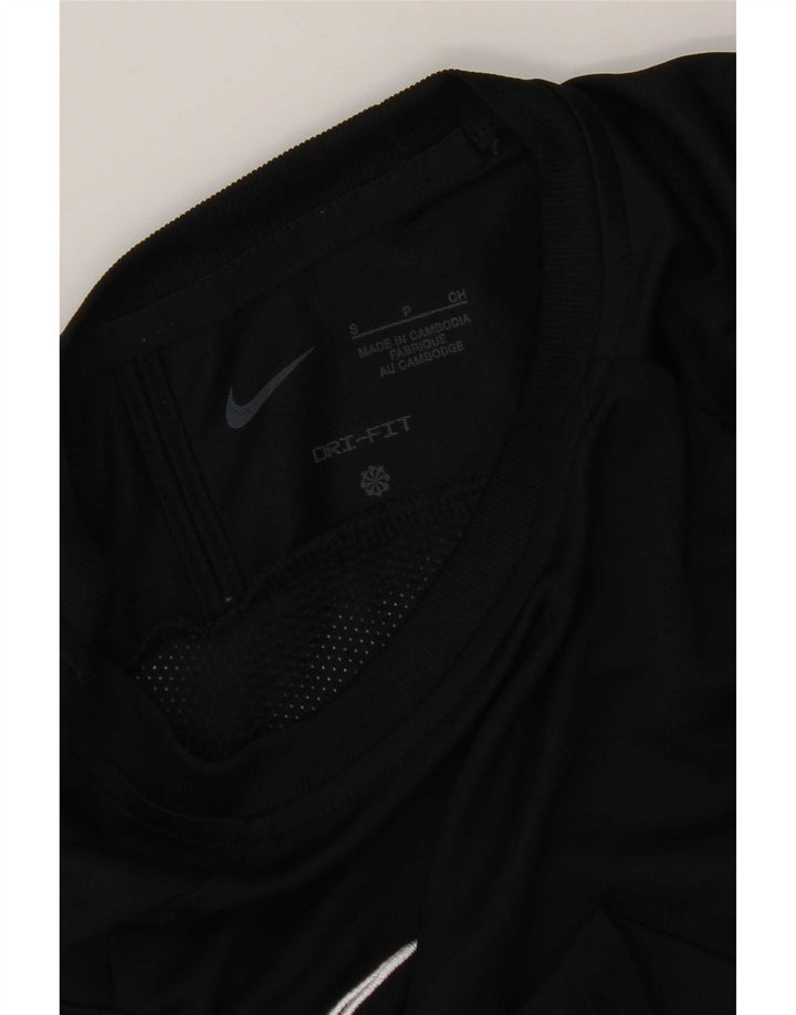 Nike Herren Dri Fit T-Shirt Top Small Schwarz